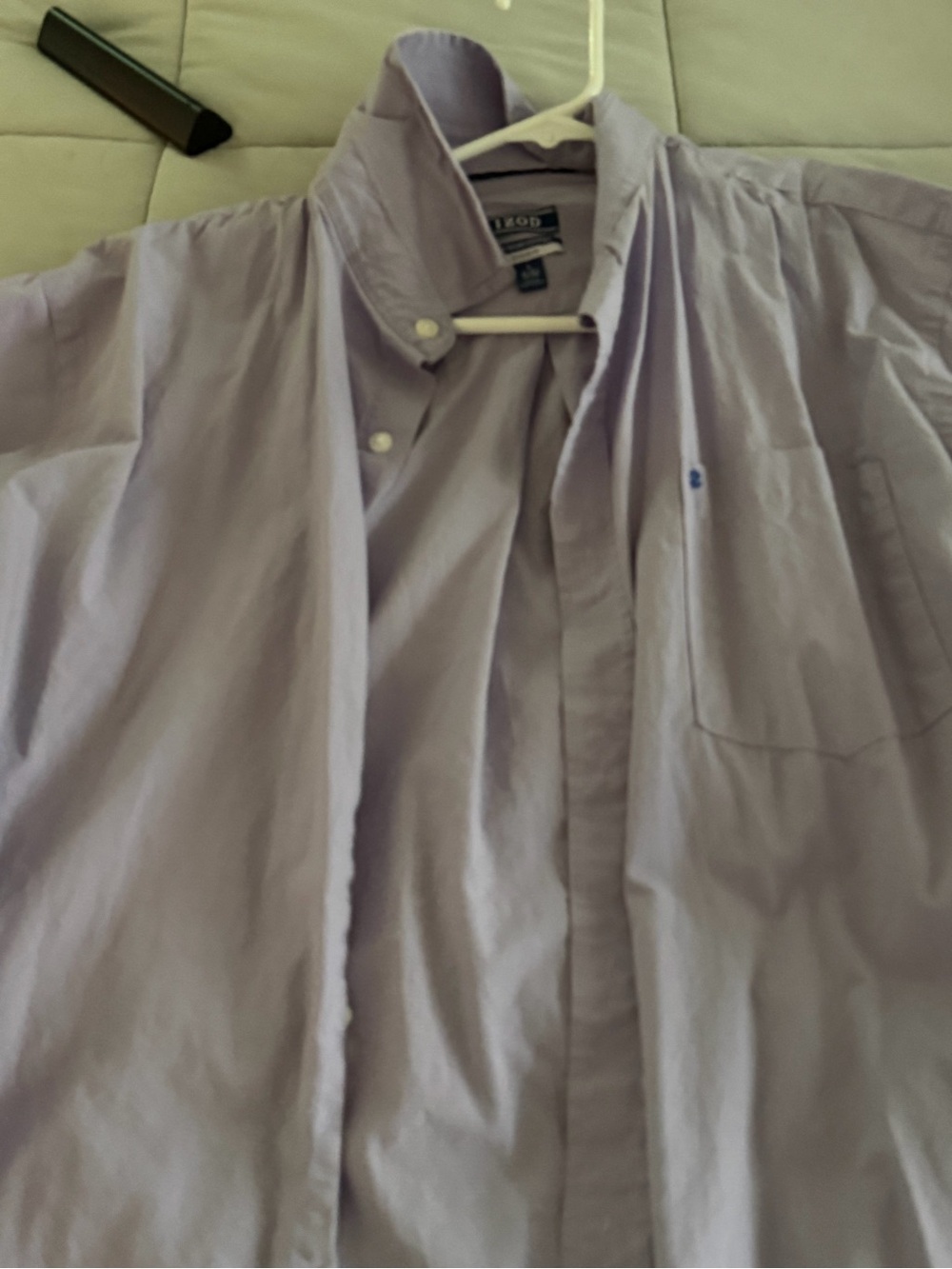 Izod Men’s Light Lavender Button-Down Dress Shirt